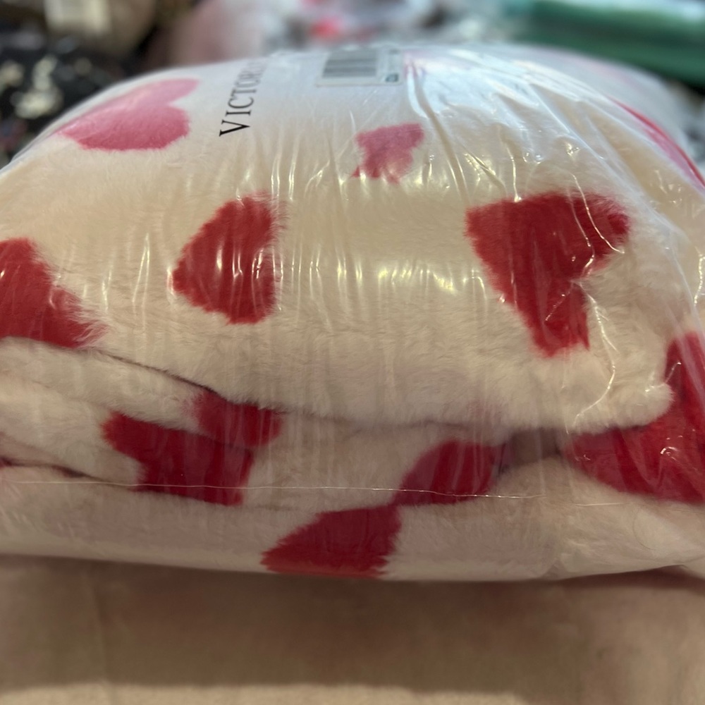 Victoria’s Secret Red Hearts Blanket